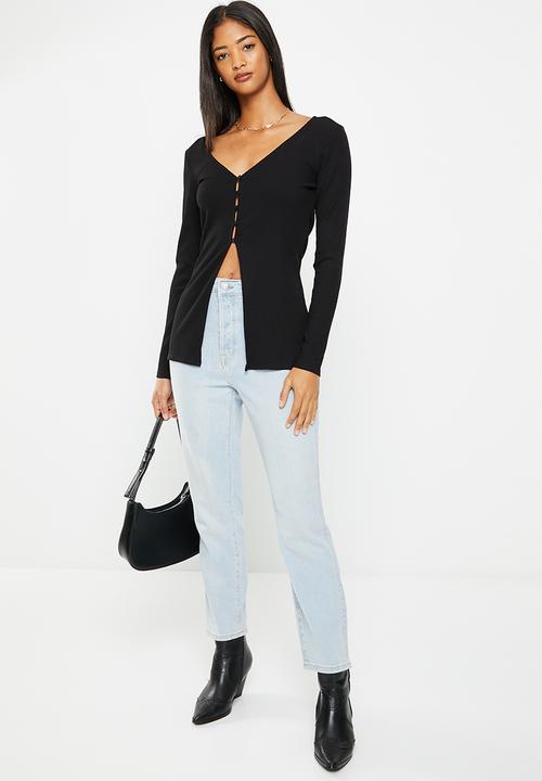 H&M - Mom ultra high ankle jeans - blue