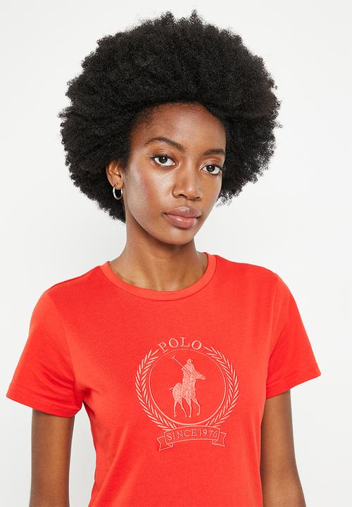 POLO - Wmn crest short sleeve T-shirt - red