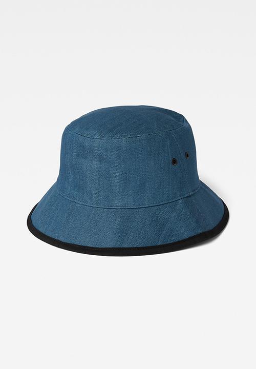 G-STAR - Denim bucket hat - navy