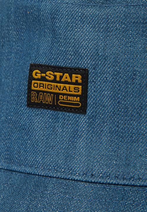 G-STAR - Denim bucket hat - navy
