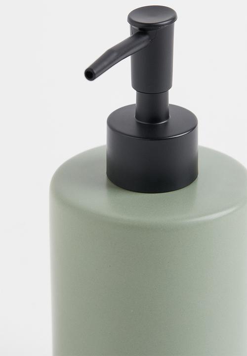 H&M - Earthenware soap dispenser - sage green
