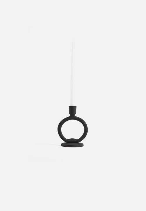 H&M - Metal candlestick - black