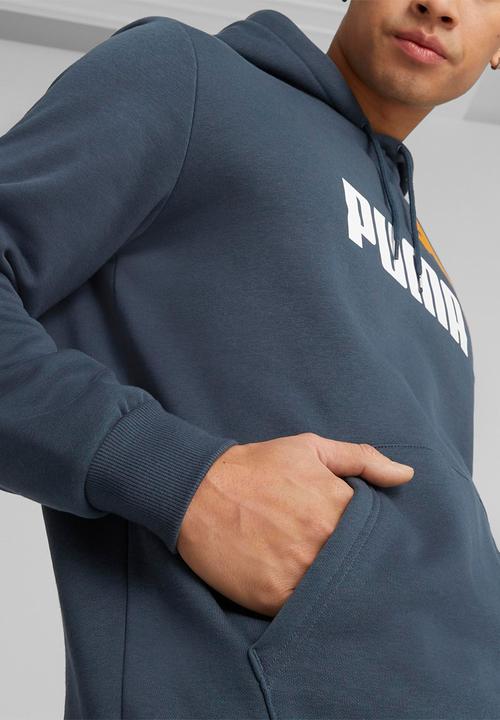 PUMA - Ess+ 2 col big logo hoodie fl - dark night