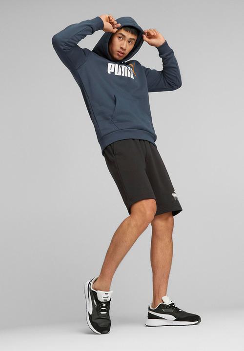 PUMA - Ess+ 2 col big logo hoodie fl - dark night