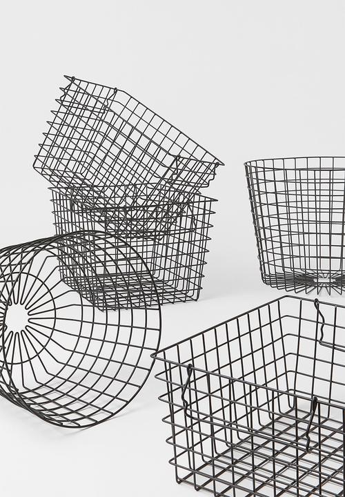 H&M - Metal storage basket - black