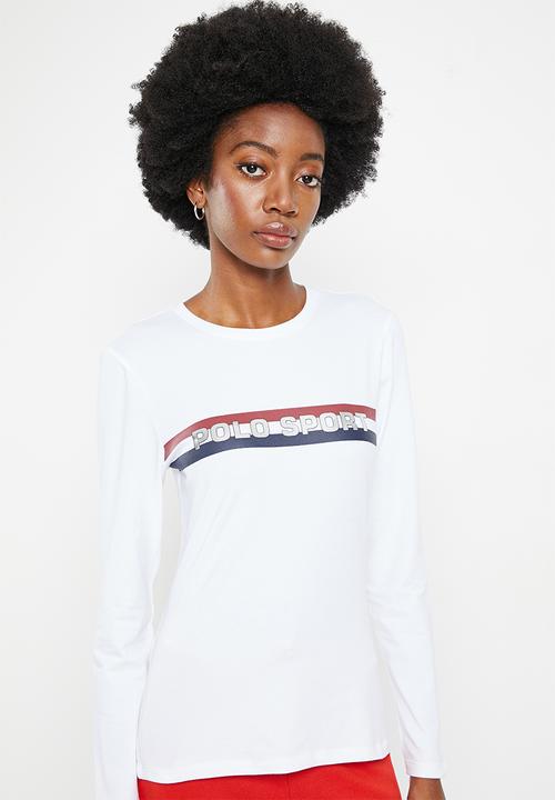 POLO - Wmn sport long sleeve T-shirt - white