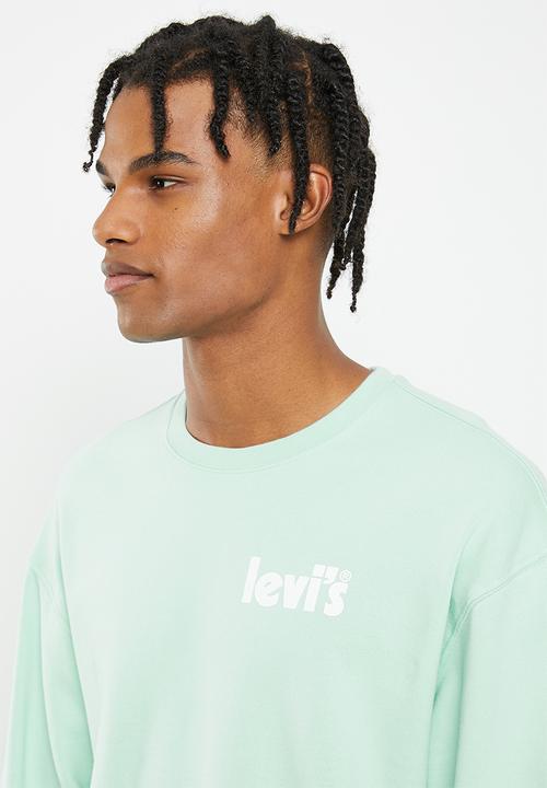Levi’s® - Relaxed graphic crew poster color ext cre - mint