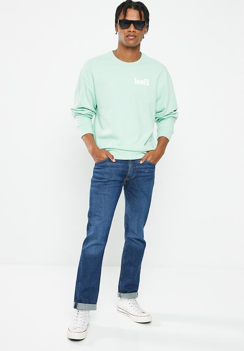Levi’s® - Relaxed graphic crew poster color ext cre - mint