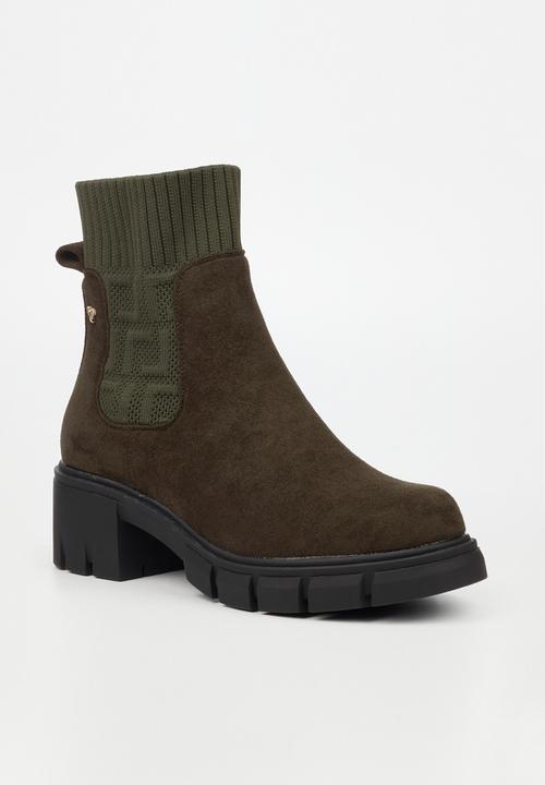 Butterfly Feet - Croyden 1 sock boot - olive