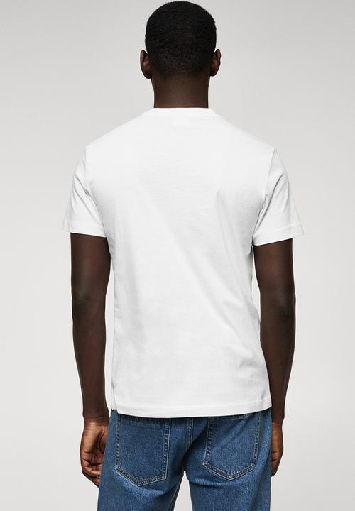 MANGO - T-shirt cheerlo - white 