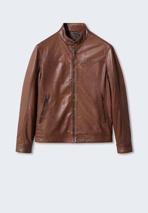 MANGO - Jacket maria - brown