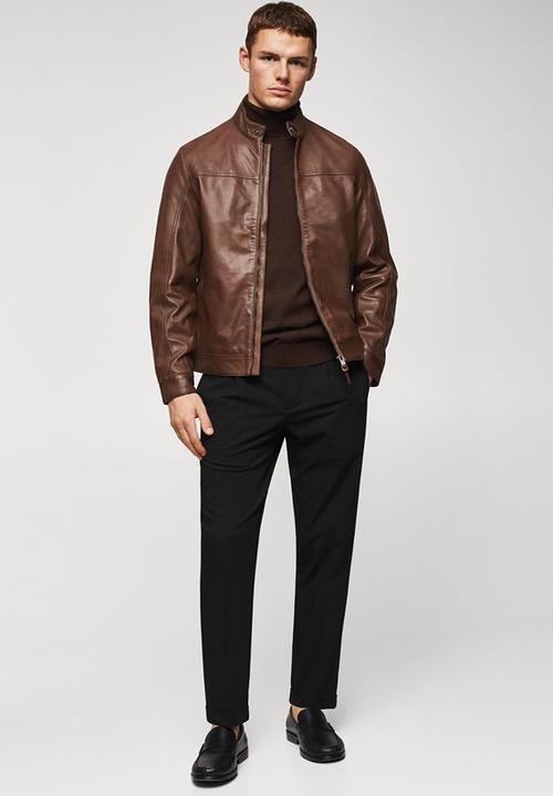 MANGO - Jacket maria - brown