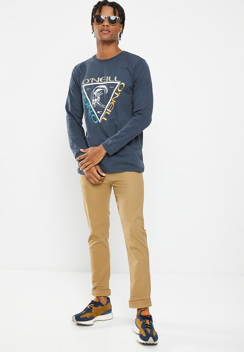 O'Neill - Round & round long sleeve tee - ombre navy