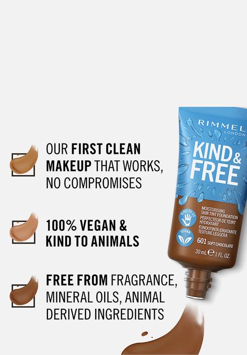 Rimmel - Kind & Free Foundation - 601 Soft Chocolate