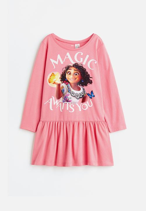 H&M - Patterned cotton dress - pink/encanto