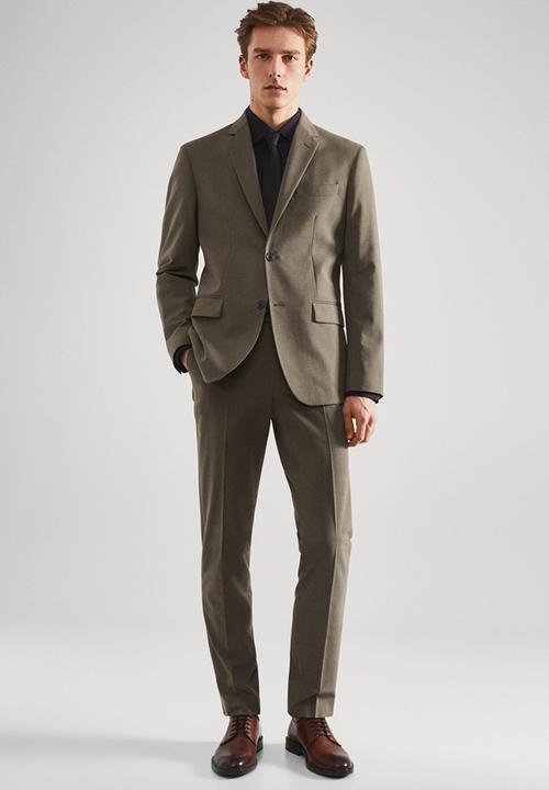 MANGO - Blazer brasilia - pastel green 
