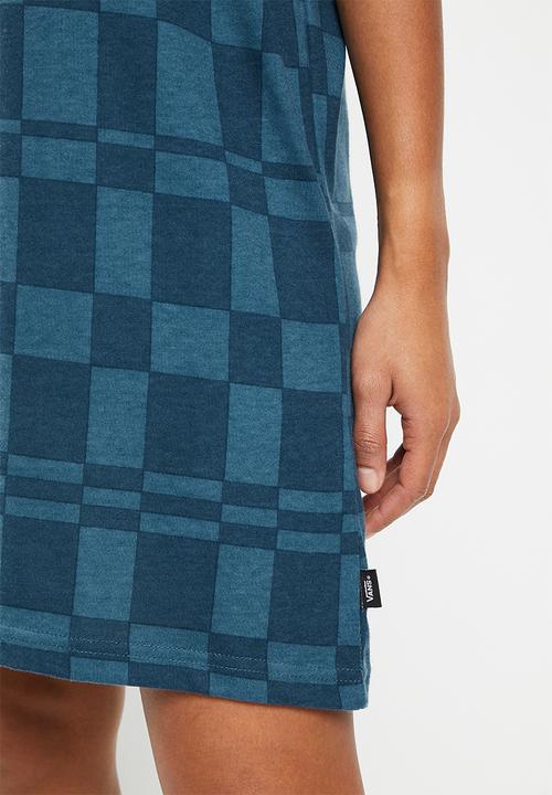 Vans - Center vee print tee dress - vans teal