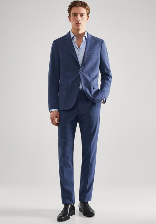 MANGO - Blazer paulo - skye blue