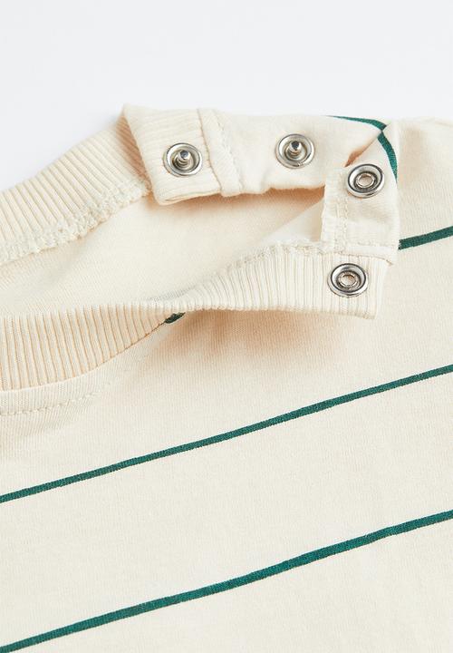 H&M - 2-Piece cotton set - white/dark blue