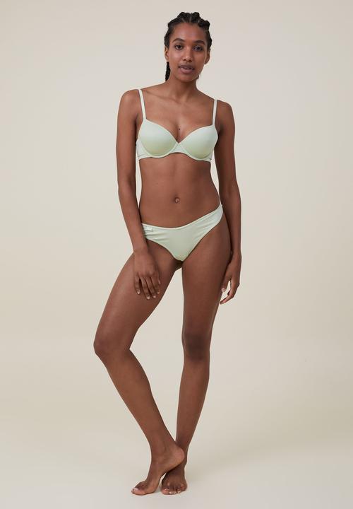 Cotton On - Organic cotton rib G-string - sugar cane
