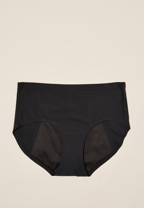 Cotton On - Period boyleg brief heavy flow - black