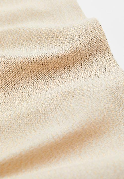 H&M - Glittery cotton tablecloth - light beige