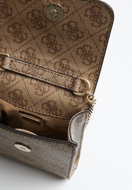 GUESS - Noelle flap chit chat - latte logo