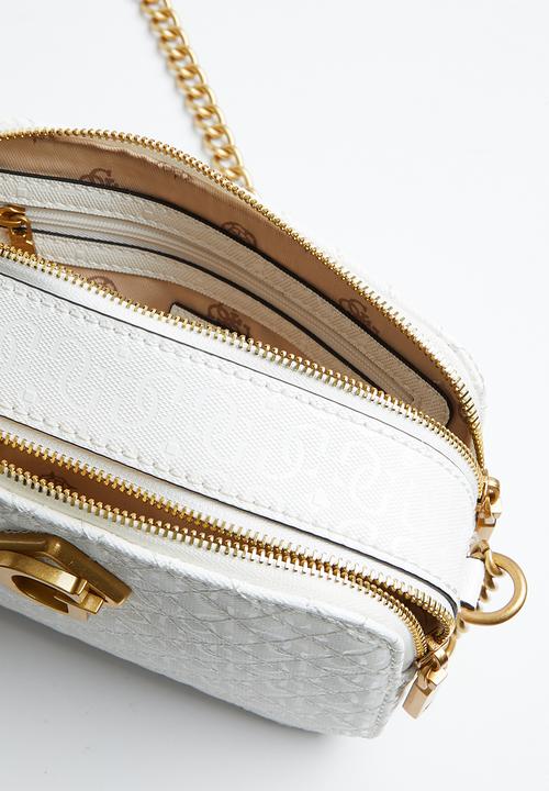 GUESS - Nerina camera bag - white