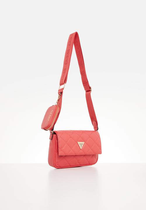 GUESS - Colton mini crossbody flap - watermelon