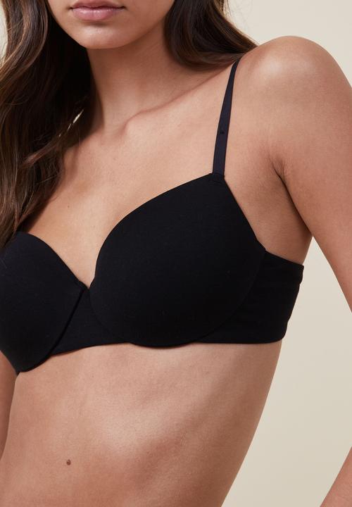 Cotton On - The body cotton contour bra - black