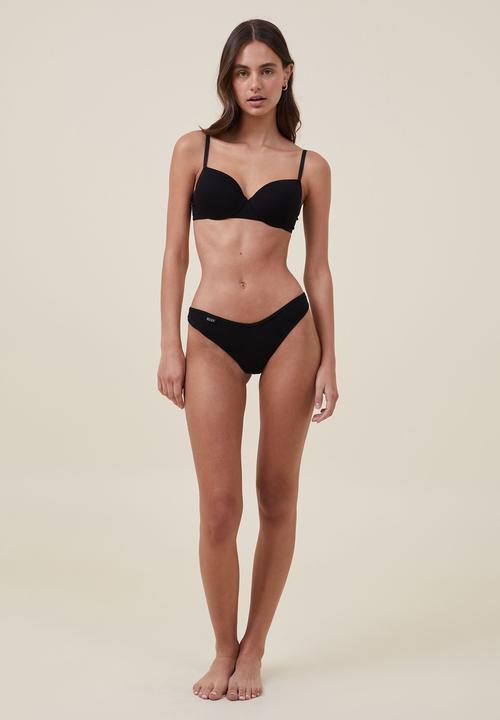 Cotton On - The body cotton contour bra - black