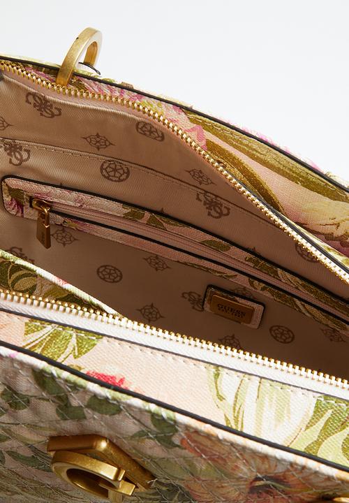 GUESS - Nerina small noel tote - peach floral