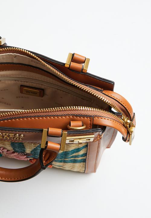 GUESS - Katey mini satchel - natural/cognac