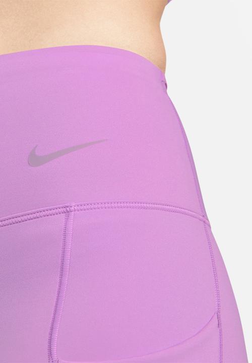 Nike - W nk df go mr 8in short - rush fuchsia/black