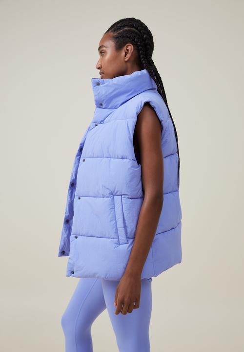 Cotton On - Mother puffer vest 2.0 - iris flower