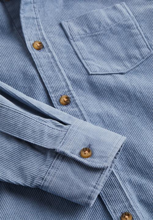 H&M - Corduroy shirt - blue