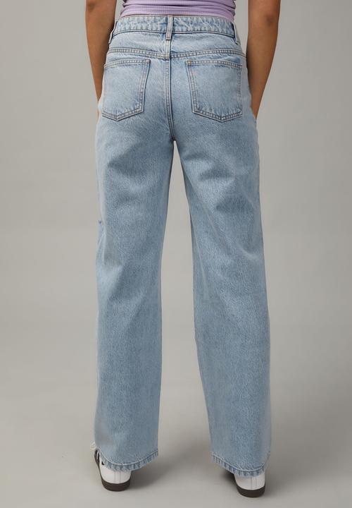 Factorie - Mid rise skate jean - 90S blue/heavy rips