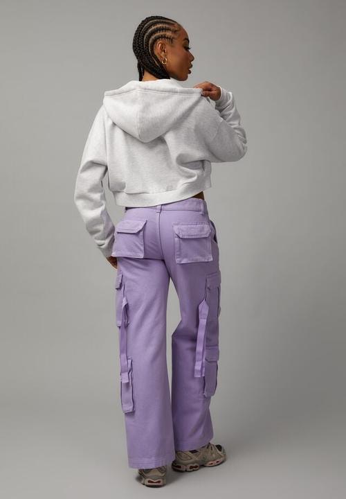 Factorie - Strappy cargo jean - violet tulip