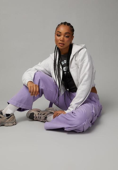 Factorie - Strappy cargo jean - violet tulip