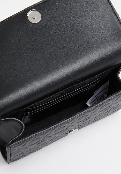 Calvin Klein - Re-lock mini bag emb mono - ck black