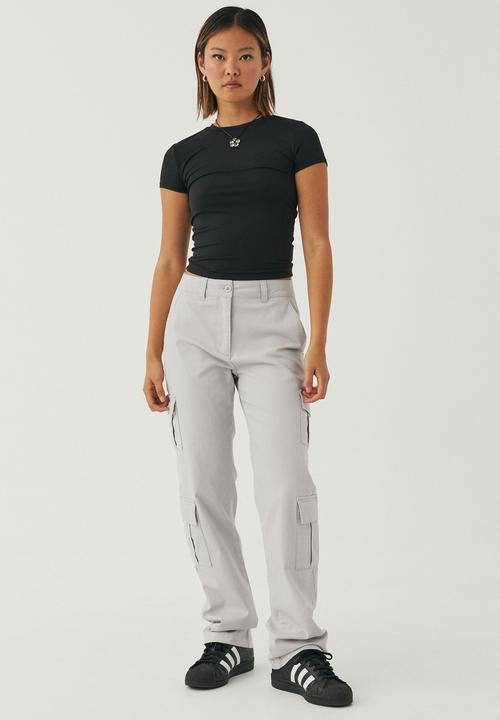 Supré  - Susie slim leg cargo pant - dove grey