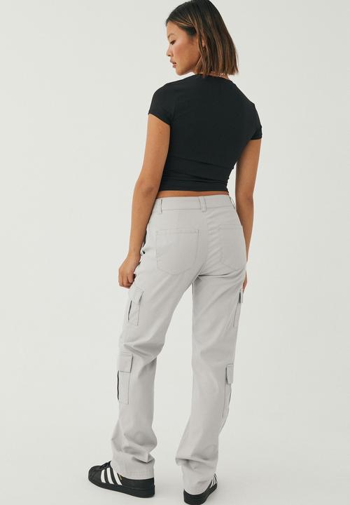 Supré  - Susie slim leg cargo pant - dove grey