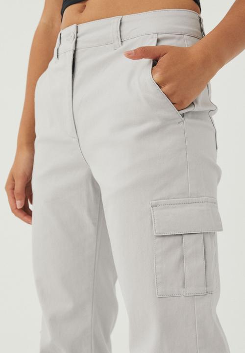 Supré  - Susie slim leg cargo pant - dove grey