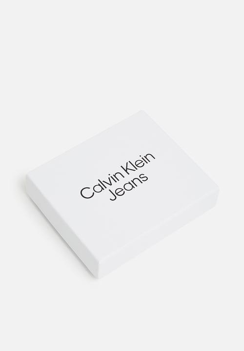 Calvin Klein - Monogram soft bifold w/coin - black