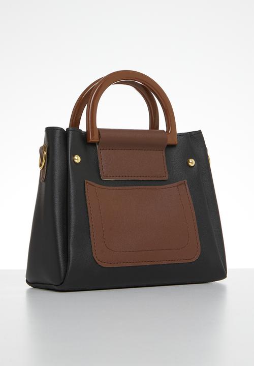 edit - Cassidy tote bag - black & brown