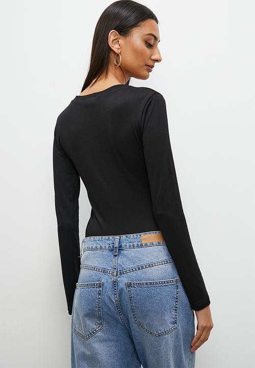 Superbalist - 2pk Scoop neck tee - black and winter white