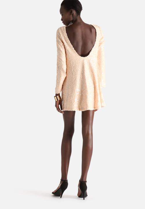 Motel - Damitri Hyper Cube Sequin Cube Antique Shift Dress