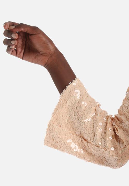 Motel - Damitri Hyper Cube Sequin Cube Antique Shift Dress