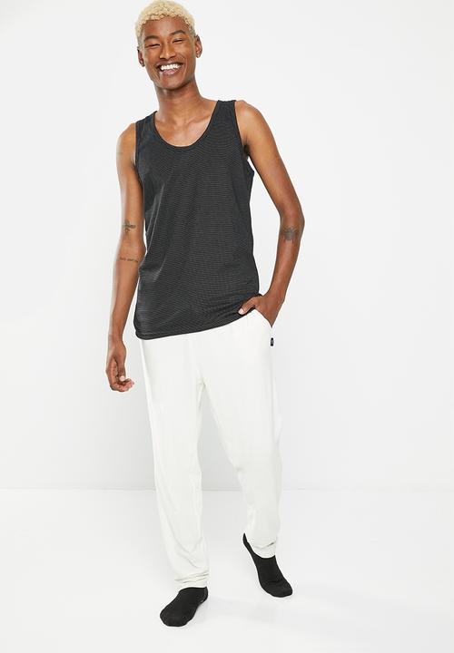 Jockey - 2 Pack eyelet vest - black & grey 