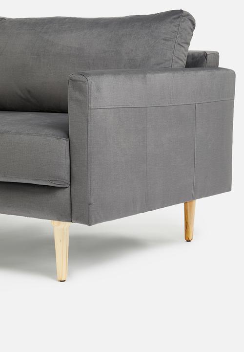 Sixth Floor - Hadley 3 seater - grey